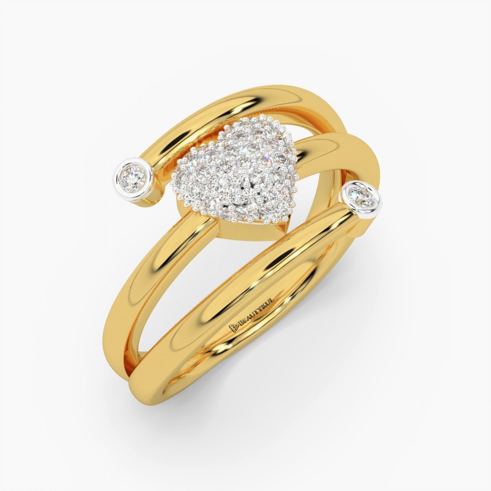 JIYA Gold Plated Diamond Ring for Men & Boys (Gold) JH-101 : Amazon.in:  Fashion
